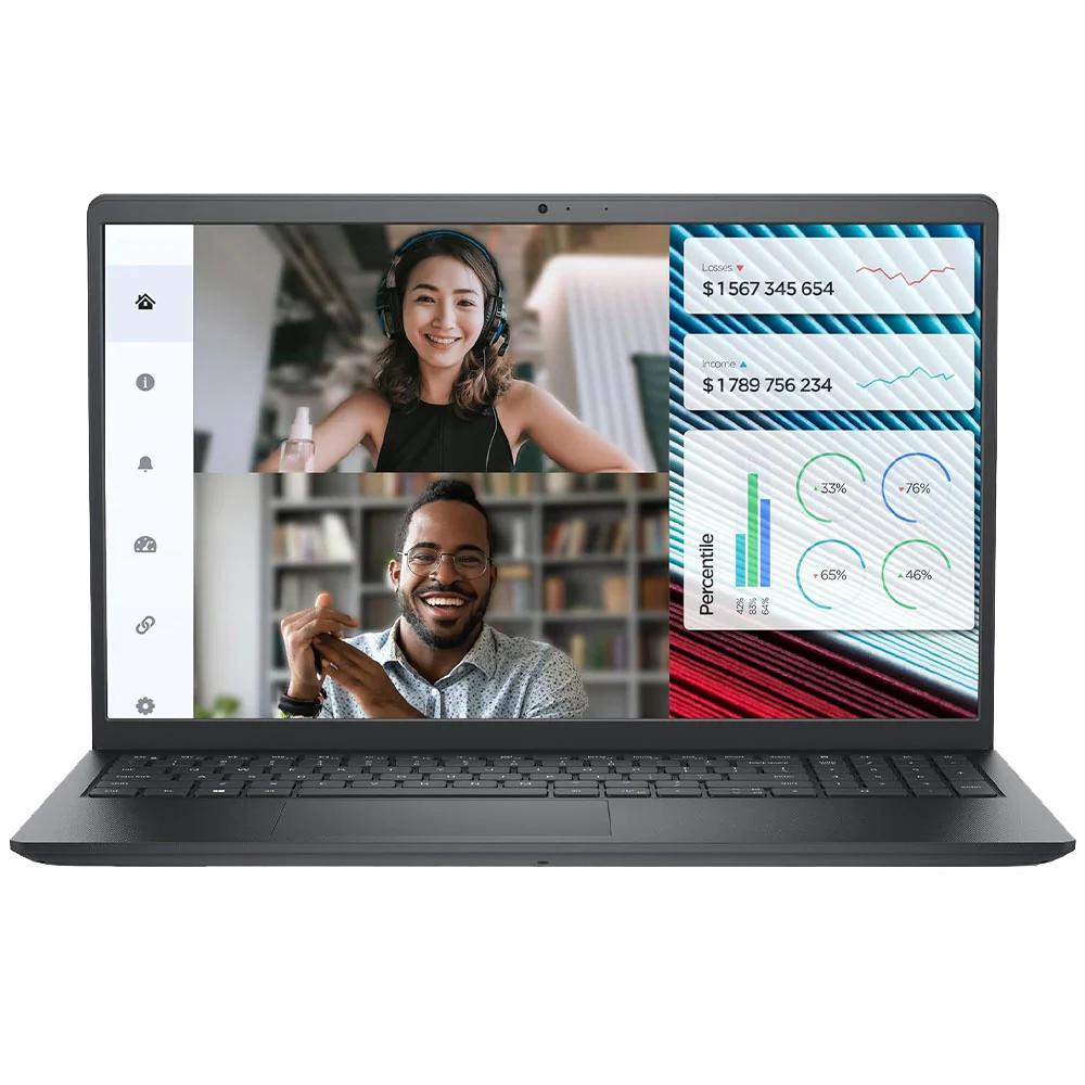Dell Vostro 3530 Laptop (Intel Core i7/1355U - 8GB DDR4 - 512GB M.2 NVMe - Intel UHD Graphics - 15.6 Inch FHD 120Hz) - Carbon Black