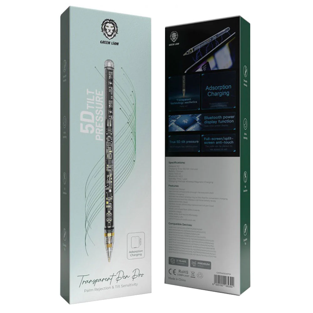 Green Lion GNTRAPENPTP Transparent Pen Pro