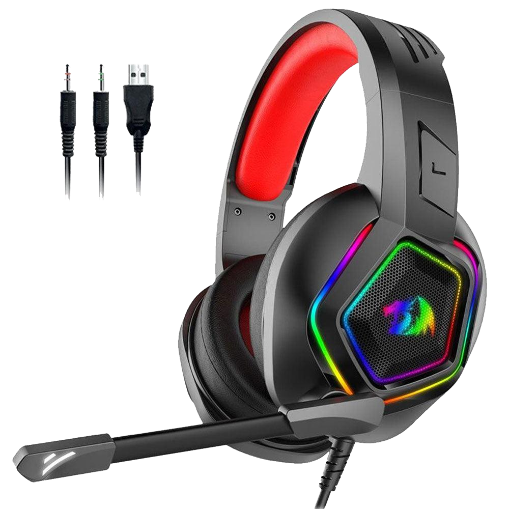 Headphone Wired Redragon Medea H280 (Two Socket+USB)