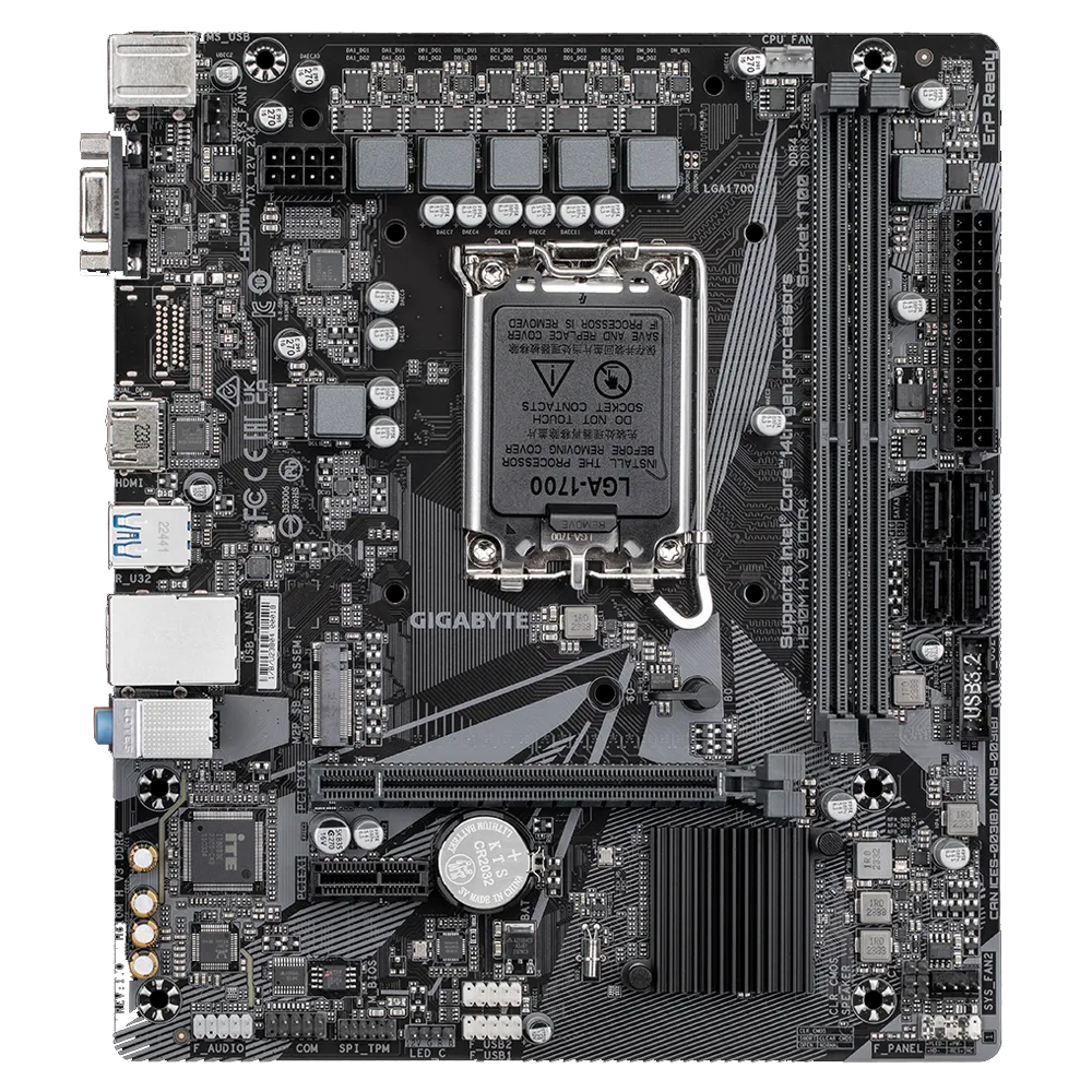 Gigabyte H610M H V3 DDR4 Intel LGA 1700 Motherboard