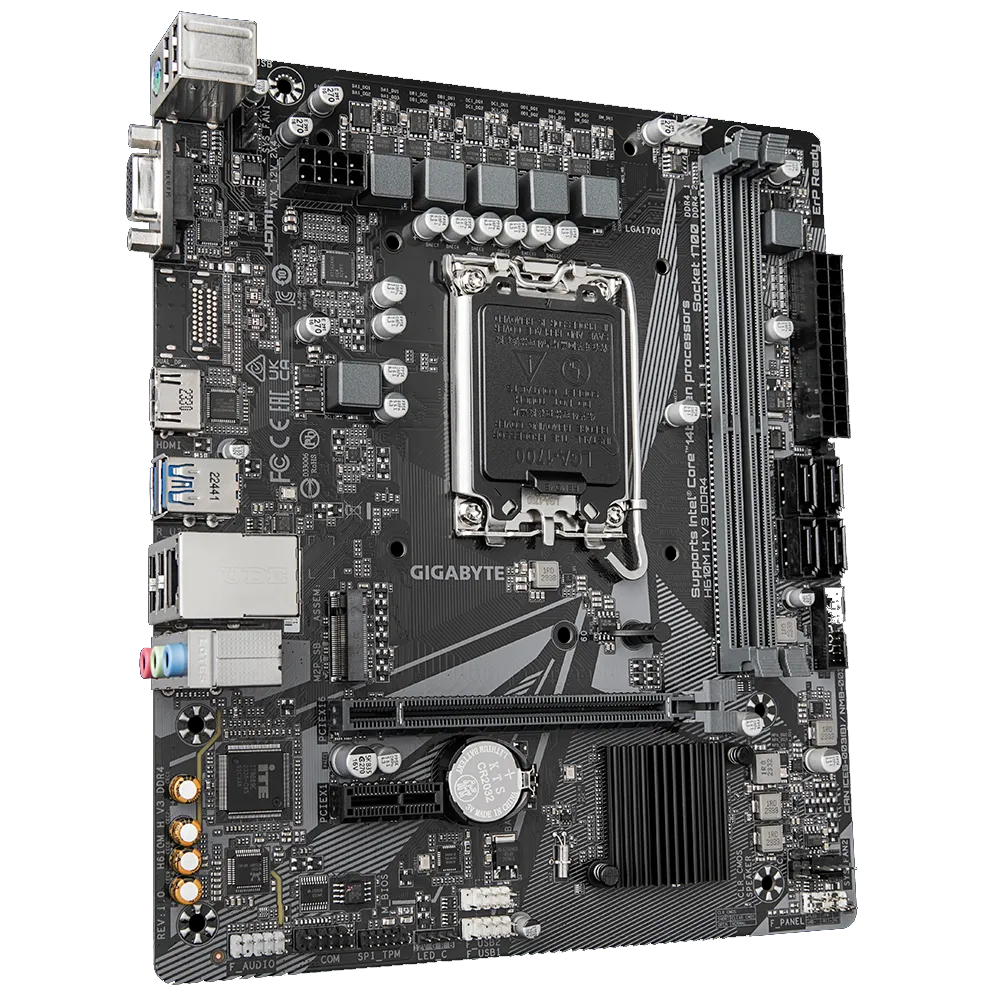 Gigabyte H610M H V3 DDR4 Intel LGA 1700 Motherboard