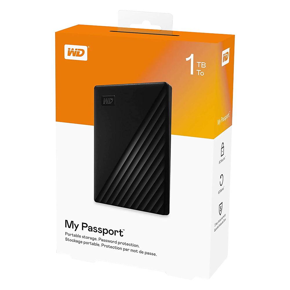 Western Digital My Passport 1T External HDD - Black