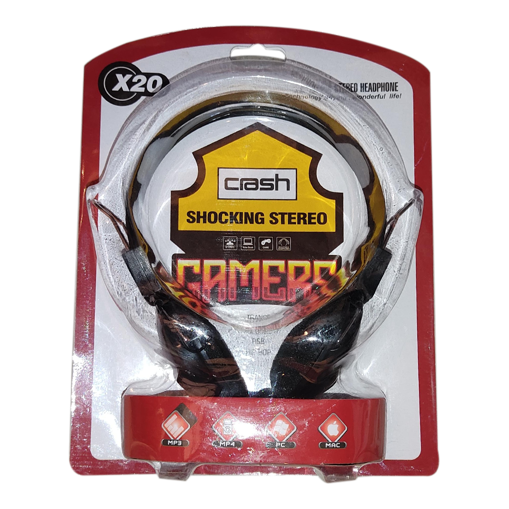 Headphone Wired Crash X20 (Two Socket)