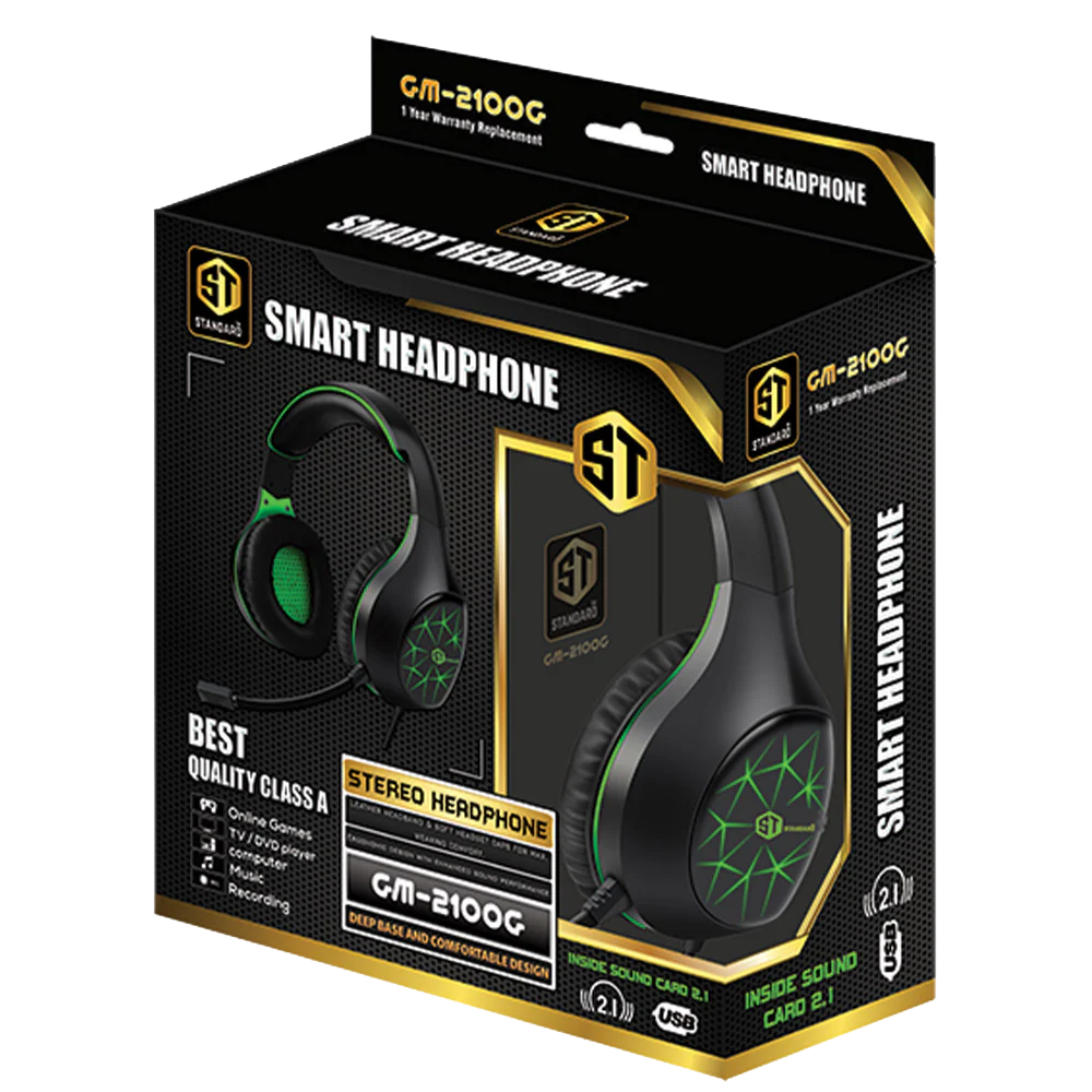 Headphone Wired Standard GM-2100ENC (USB 7.1)