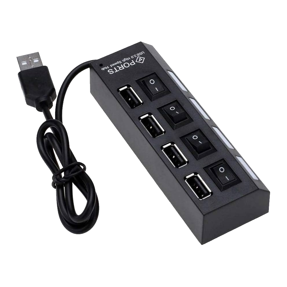 Hub USB 2.0 4Port Random + Switch