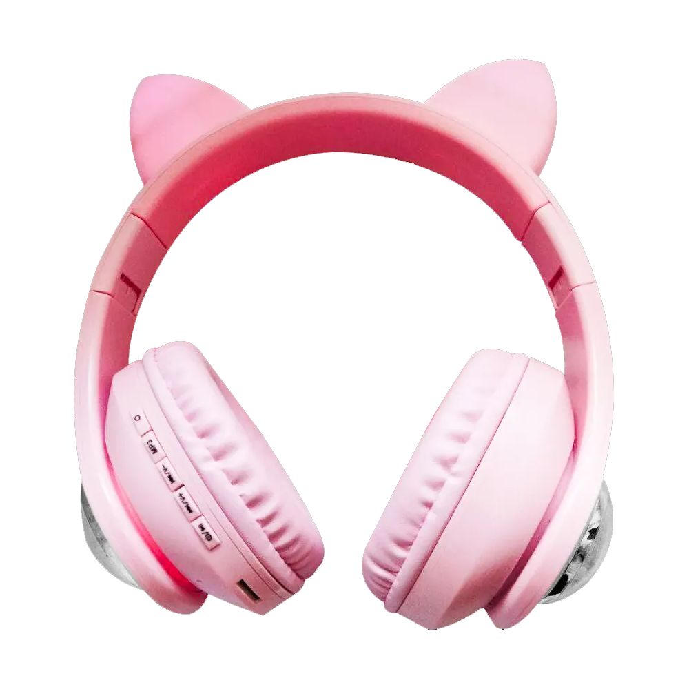 Headphone Bluetooth Cat Ear AH-803D PINK