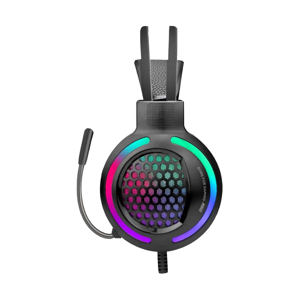 Headphone Wired Marvo MH01 (2 x 3.5mm - USB Led Light) + Mouse Gaming Combo