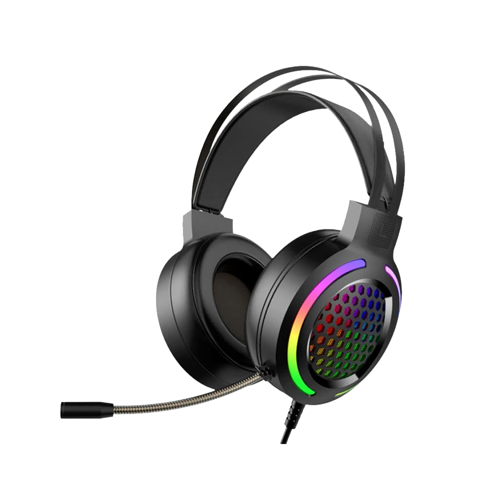 Headphone Wired Marvo MH01 (2 x 3.5mm - USB Led Light) + Mouse Gaming Combo