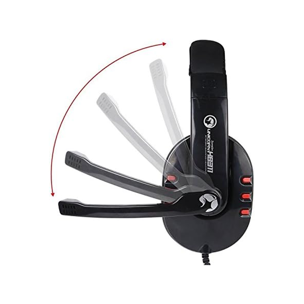 Headphone Wired Scorpion H8311 (Two Socket + USB)