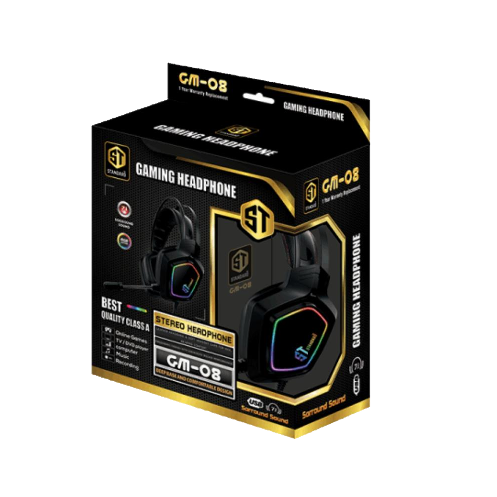 Headphone Wired Standard GM-08 (USB 7.1)