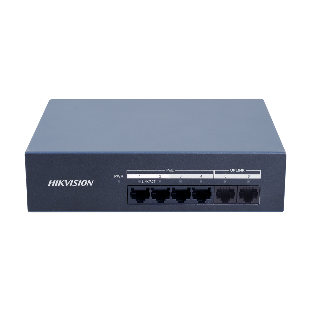 Hikvision DS-XS06G-P 6-Port (4 Port PoE) 10/100/1000Mbps Unmanaged Switch