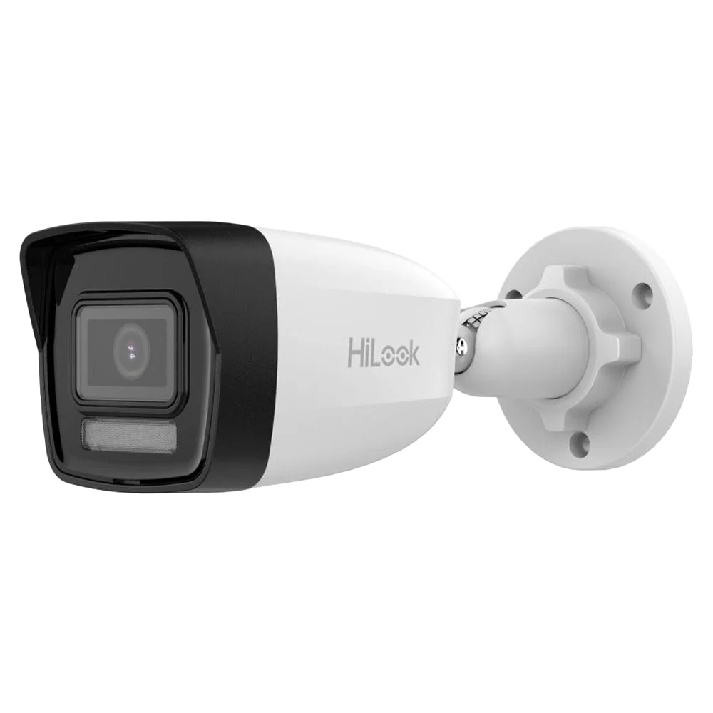 HiLook IPC-B140HA-LU 4MP 4mm Outdoor Security Camera (Smart Hybrid Light - Mic)
