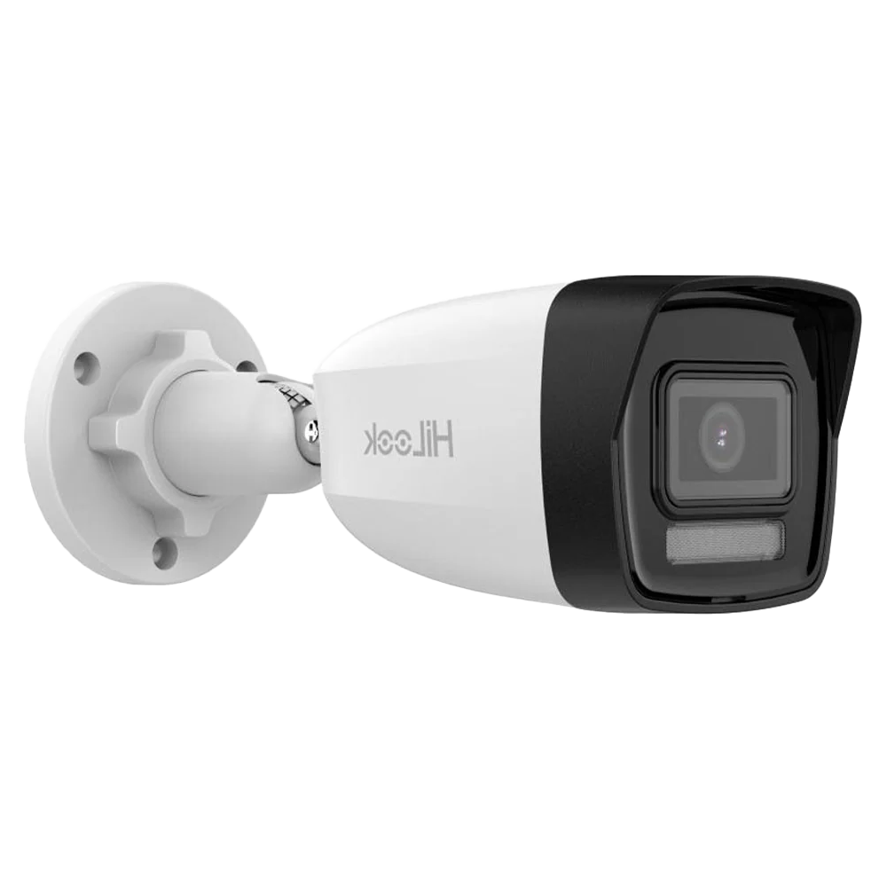 HiLook IPC-B140HA-LU 4MP 4mm Outdoor Security Camera (Smart Hybrid Light - Mic)