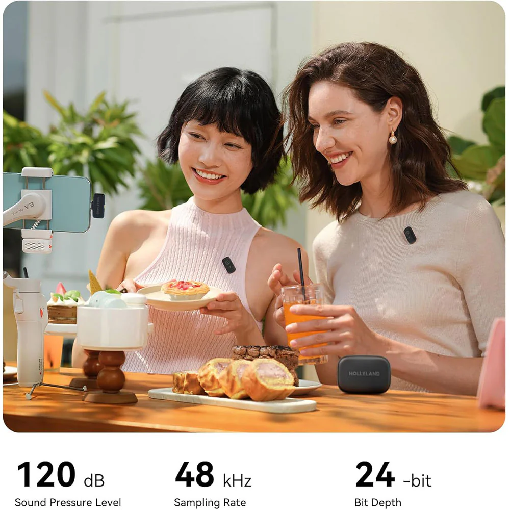 Hollyland Lark A1 Wireless Lavalir Microphone Combo - Space Gray