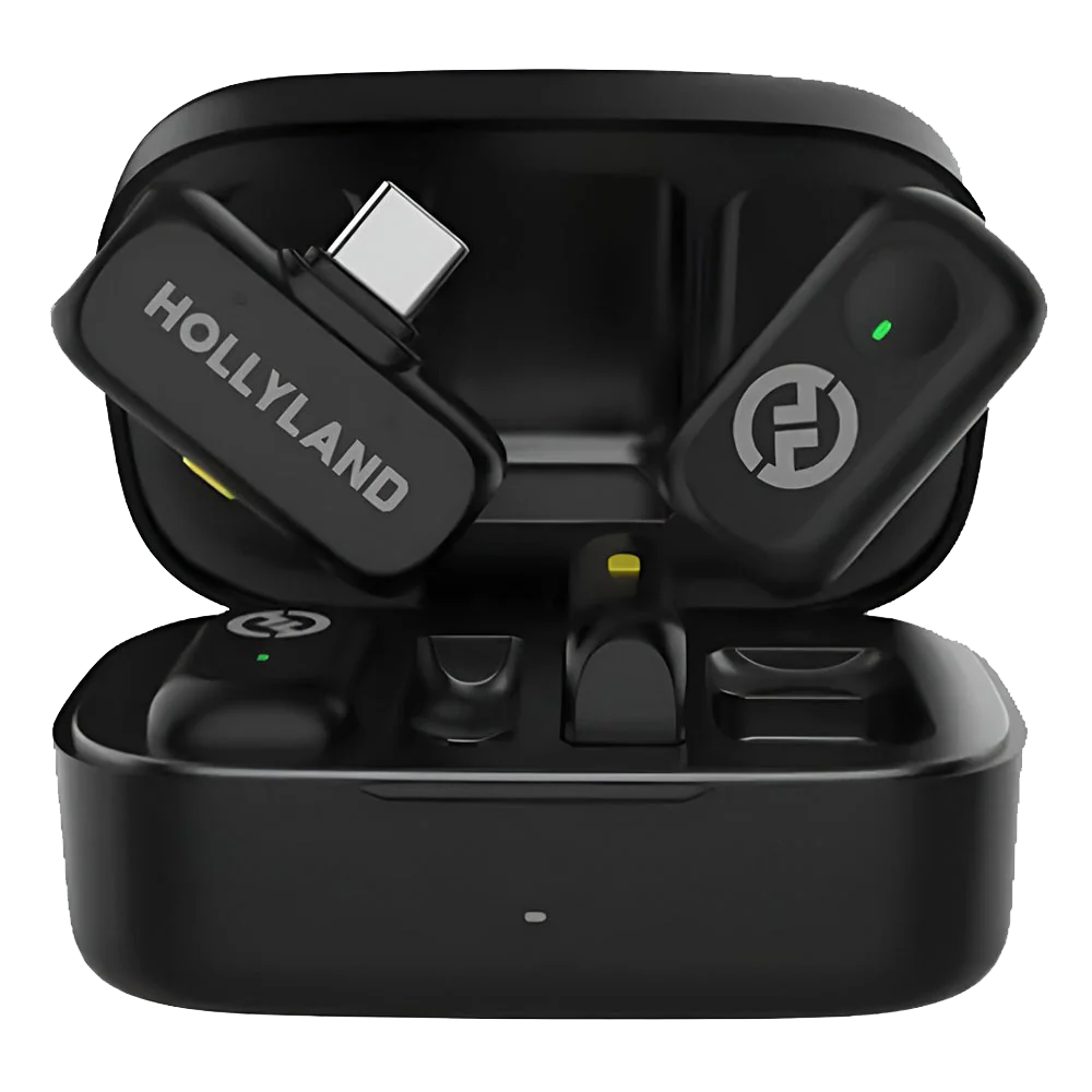 Hollyland Lark A1 Combo (Type-C + Lightning) Wireless Lavalier Microphone System - Space Gray