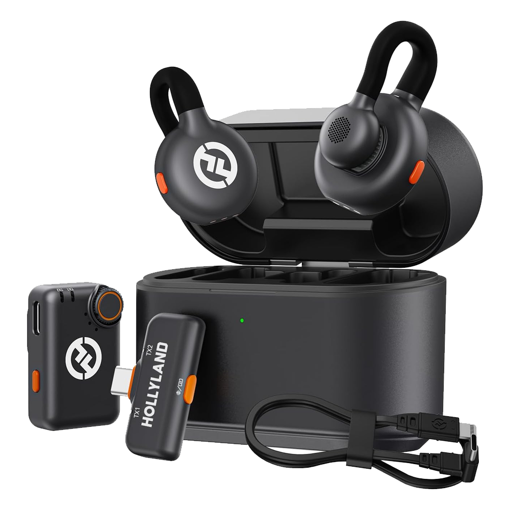 Hollyland Lark M2S Wireless Lavalir Microphone Combo - Space Gray