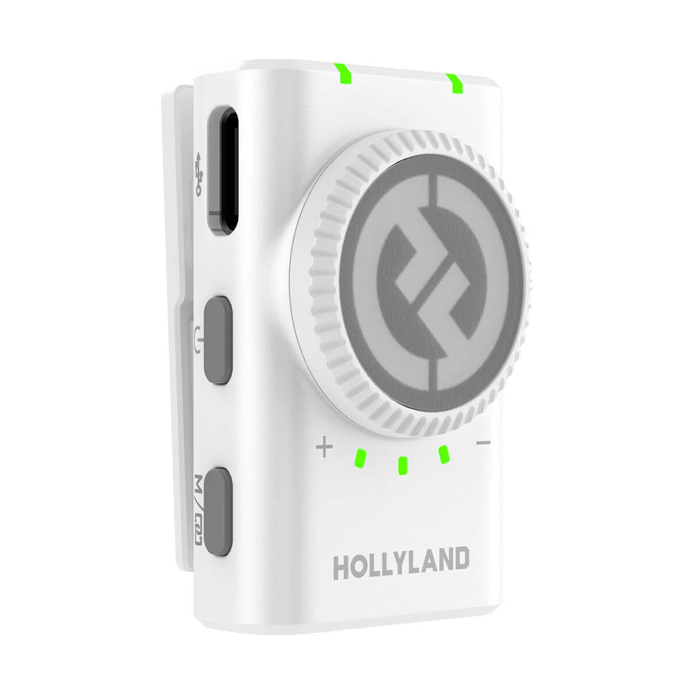 Hollyland Lark M2 Wireless Lavalir Microphone Combo - Ivory White