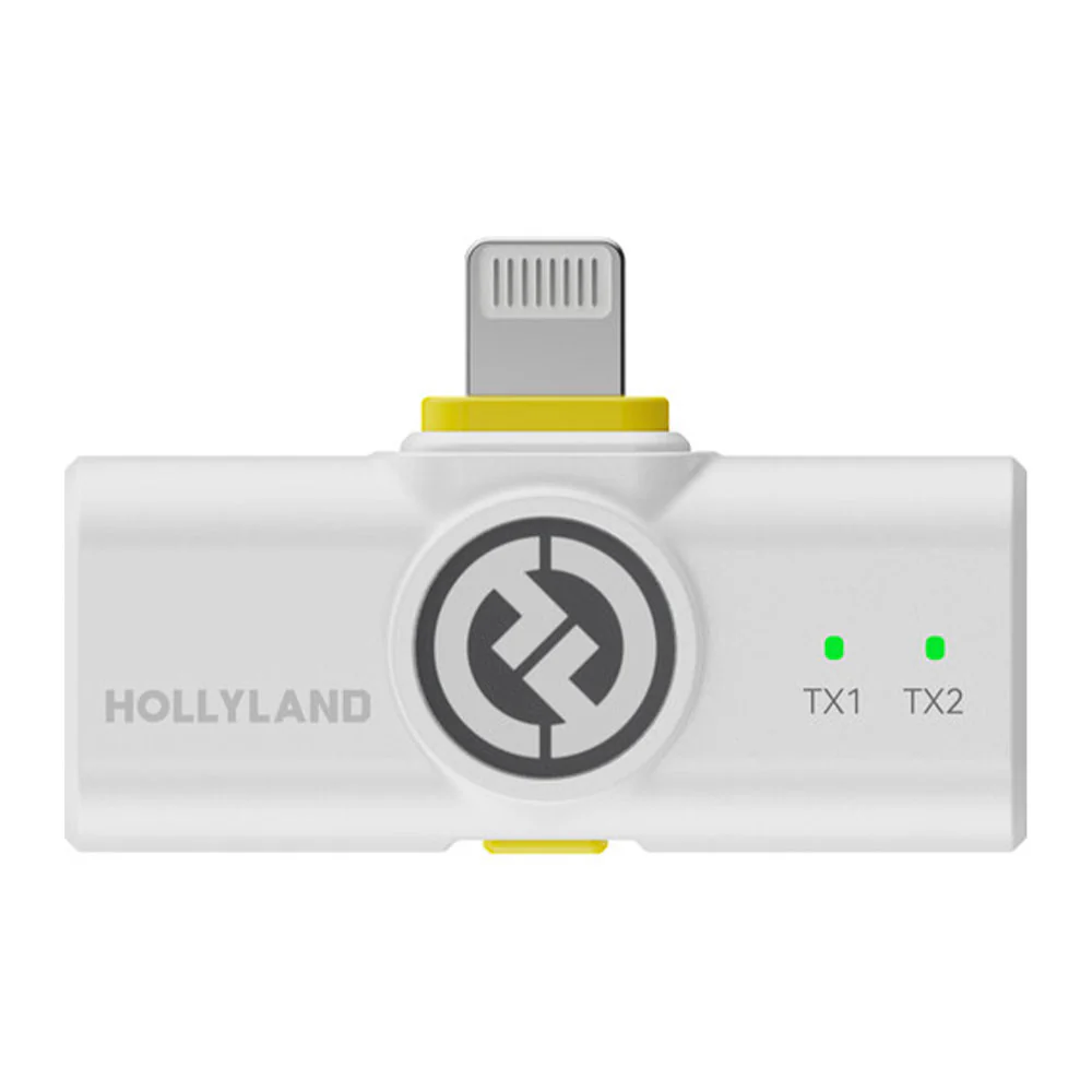 Hollyland Lark M2 Wireless Lavalir Microphone Combo - Ivory White