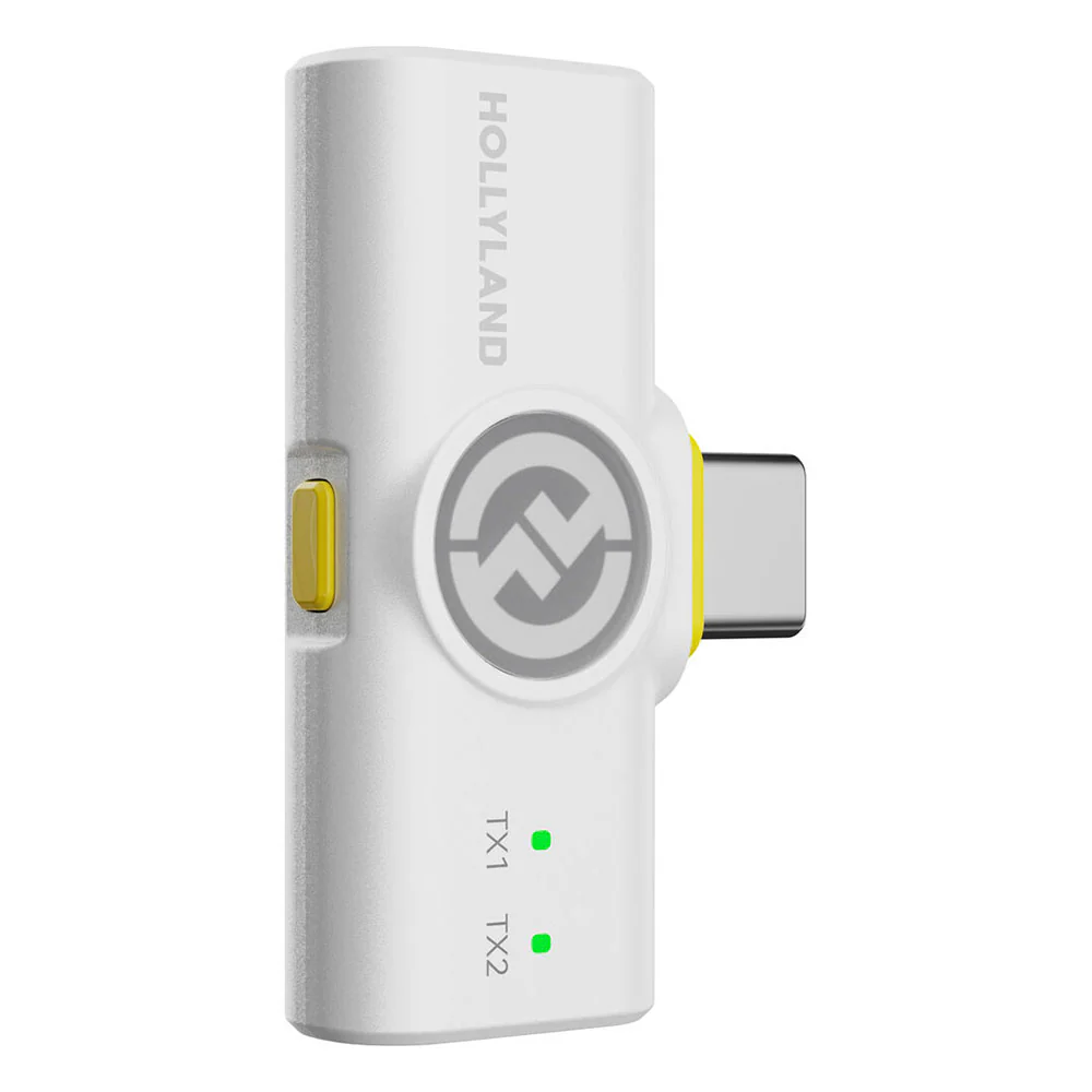 Hollyland Lark M2 Wireless Lavalir Microphone Combo - Ivory White