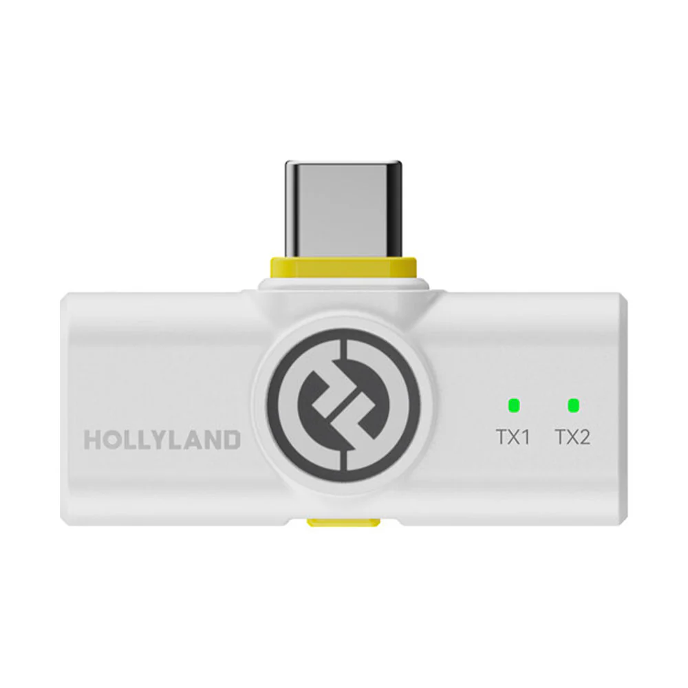 Hollyland Lark M2 Wireless Lavalir Microphone Combo - Ivory White