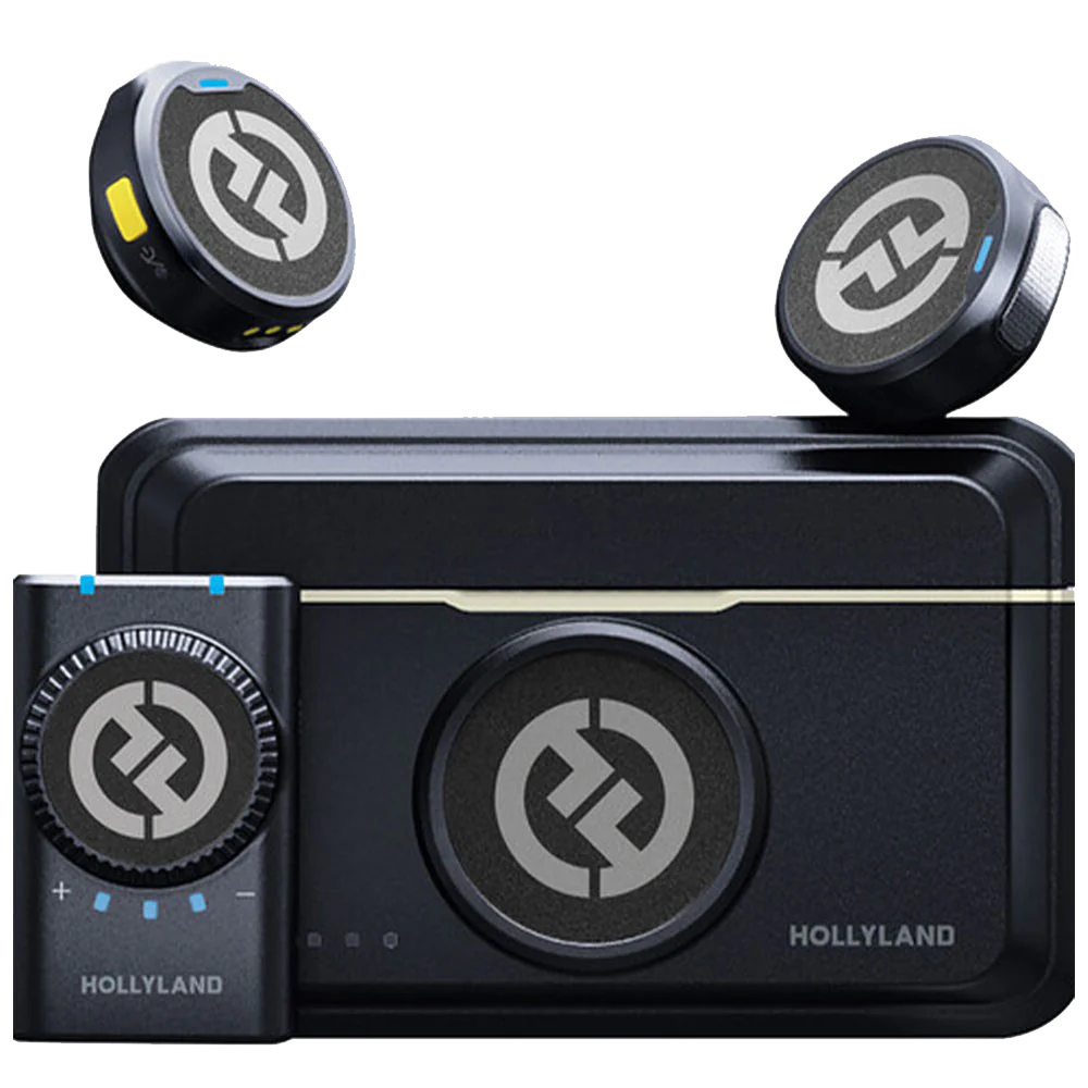 Hollyland Lark M2 Combo (Type-C + Lightning) Wireless Lavalier Microphone System - Shine Charcoal