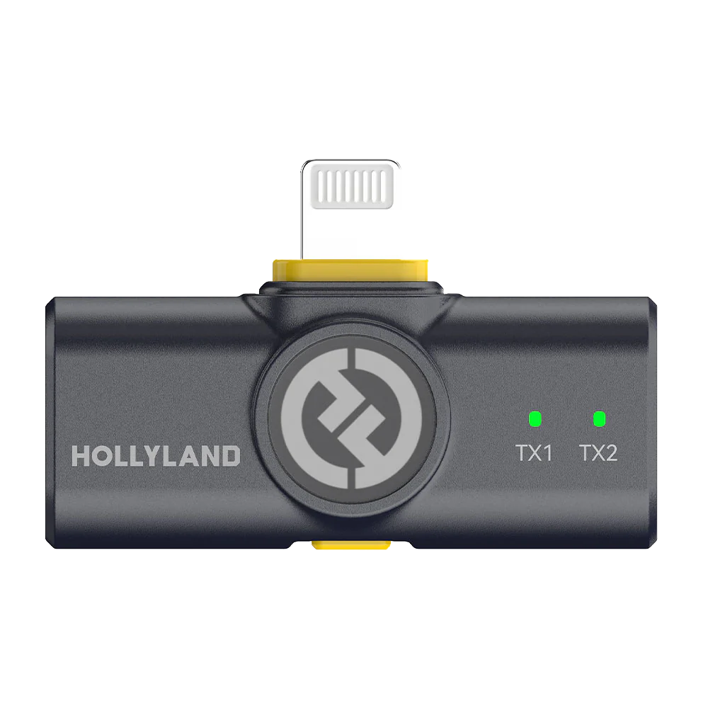 Hollyland Lark M2 Combo (Type-C + Lightning) Wireless Lavalier Microphone System - Shine Charcoal