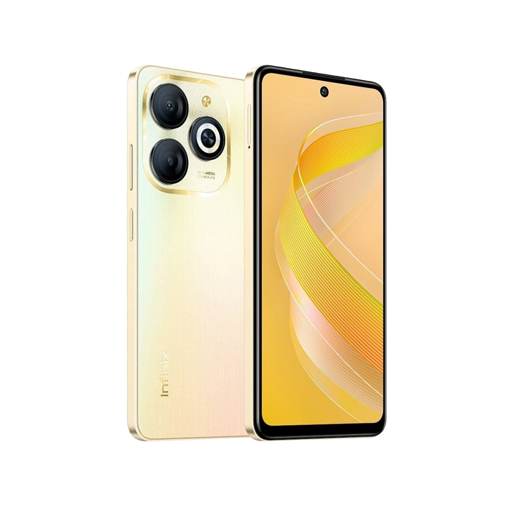 Infinix Smart 8 Mobile Phone (2+2G Ram - 64G Rom) - Shiny Gold
