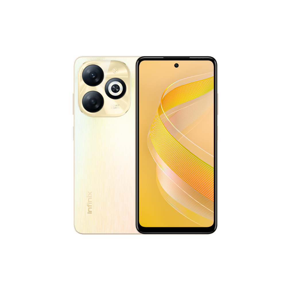 Infinix Smart 8 Mobile Phone (2+2G Ram - 64G Rom) - Shiny Gold