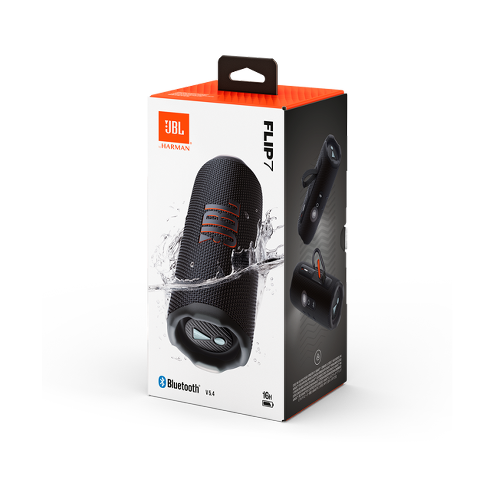 JBL Flip 7 Portable Waterproof Bluetooth Speaker – Black