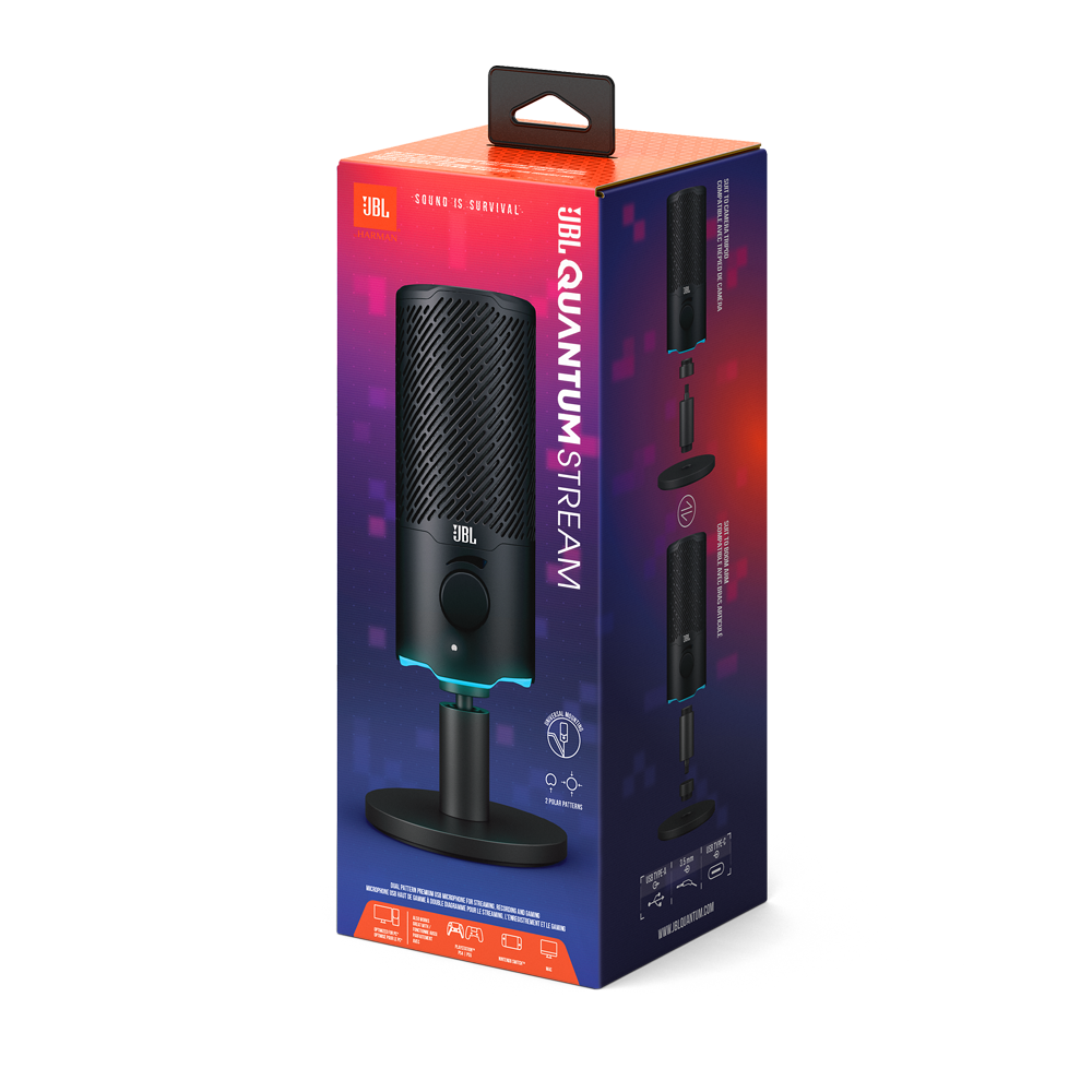 JBL Quantum Stream Wired Microphone - Black