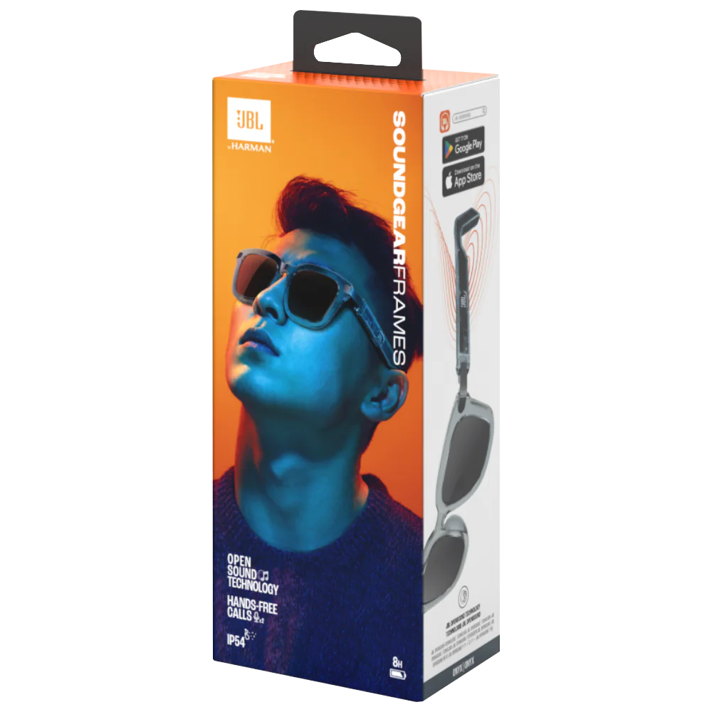 JBL Soundgear Frames Square Audio Glasses - Onyx