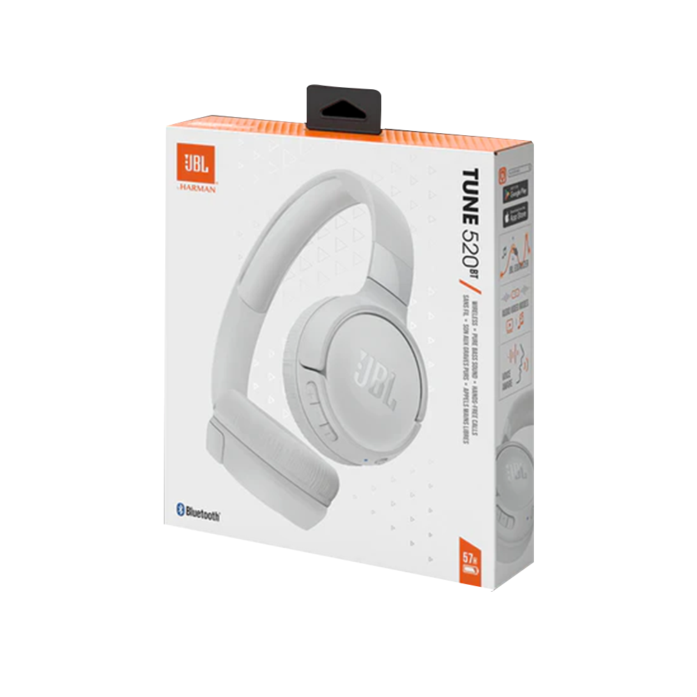 JBL Tune 520BT Bluetooth Headphone - White
