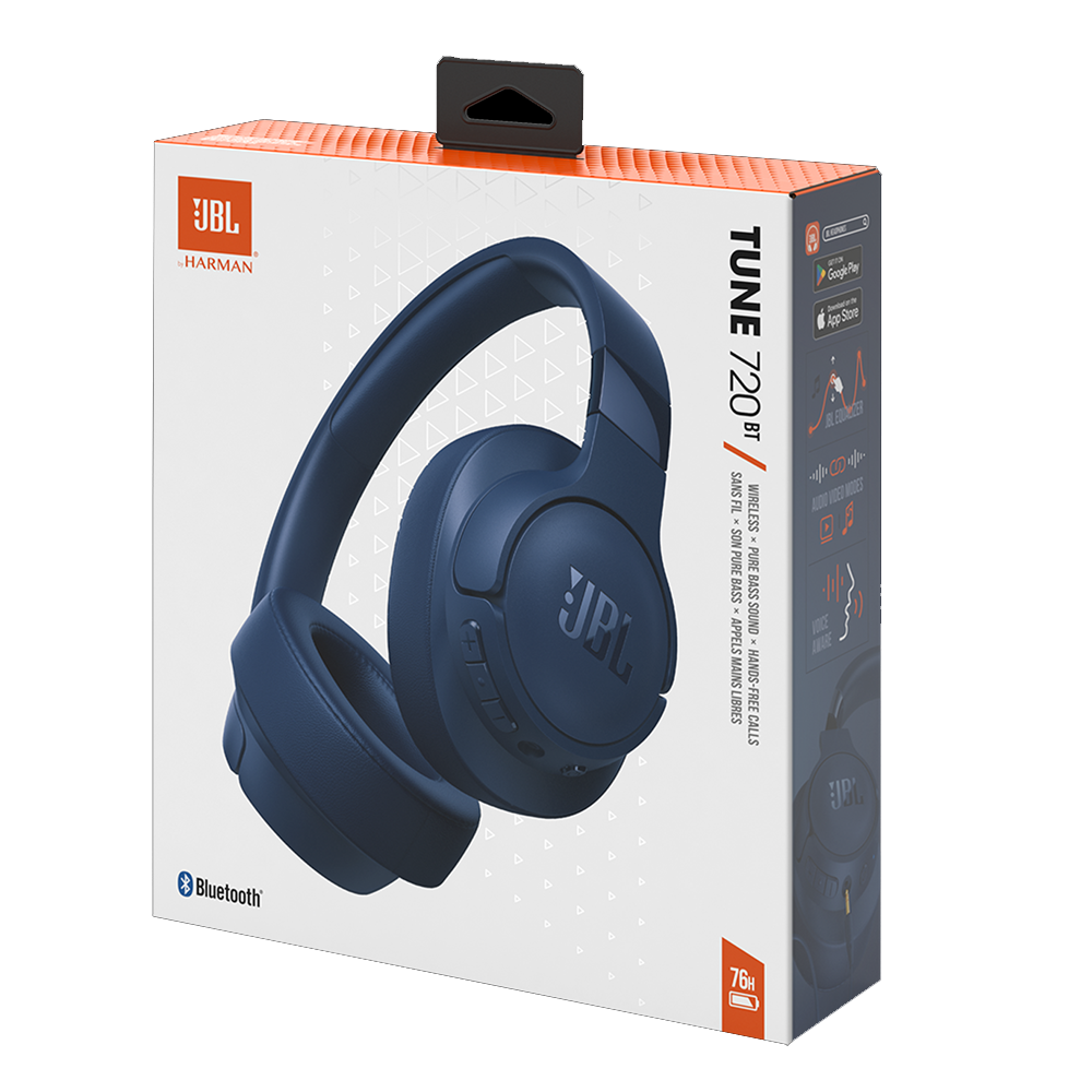 JBL Tune 720BT Bluetooth Headphone - Blue