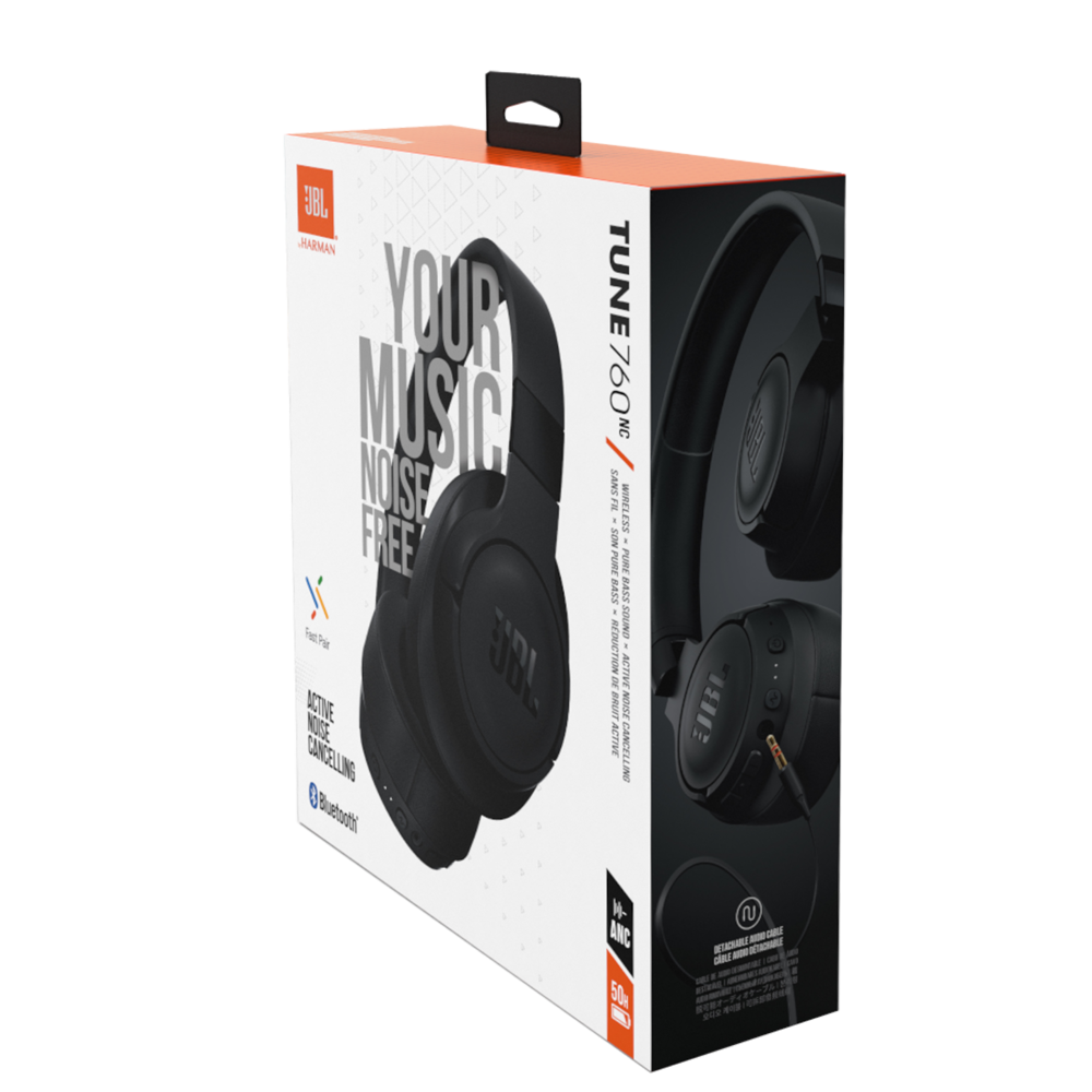 JBL Tune 760NC Bluetooth Headphone - Black