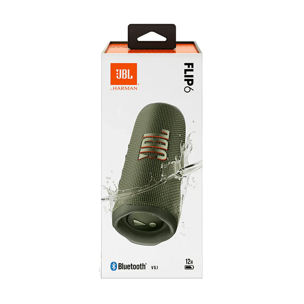 JBL Flip 6 Portable Bluetooth Speaker - Green
