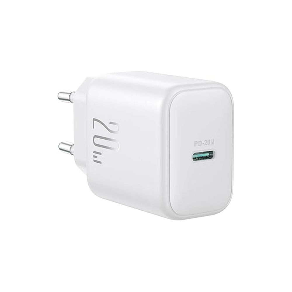 Joyroom JR-TCF20EU PD 20W Wall Charger With Type-C to Lightning 1m Cable - White
