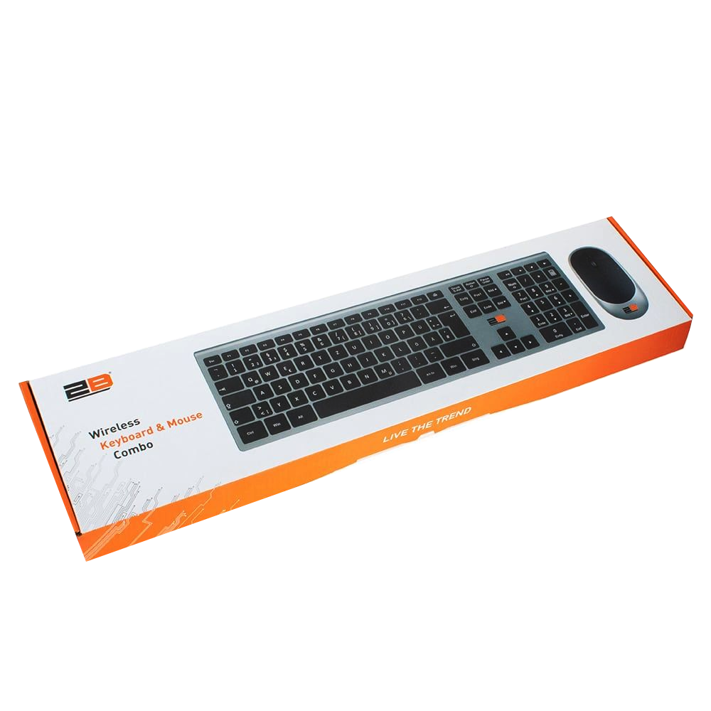 Keyboard + Mouse Wireless 2B KB306