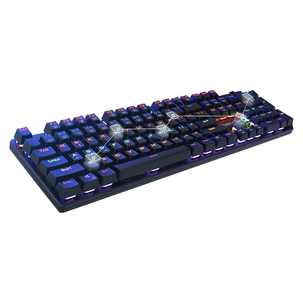 Redragon Valheim Elite K608E Blue Switch Wired Mechanical Gaming Keyboard