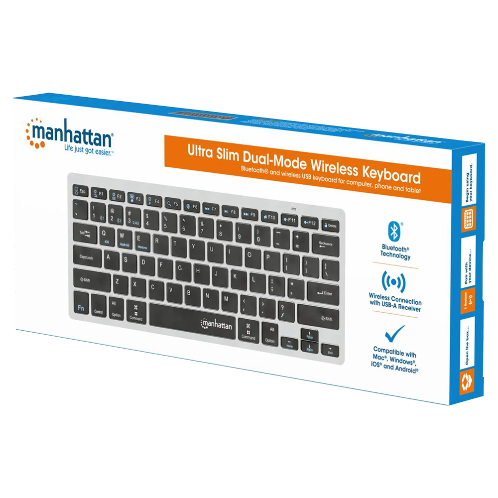 Manhattan KB03B Bluetooth/Wireless Keyboard