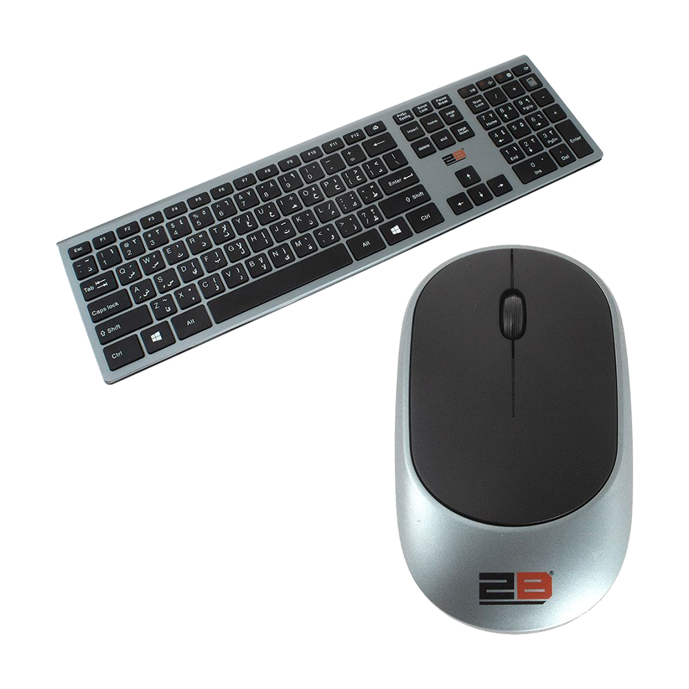 Keyboard + Mouse Wireless 2B KB306