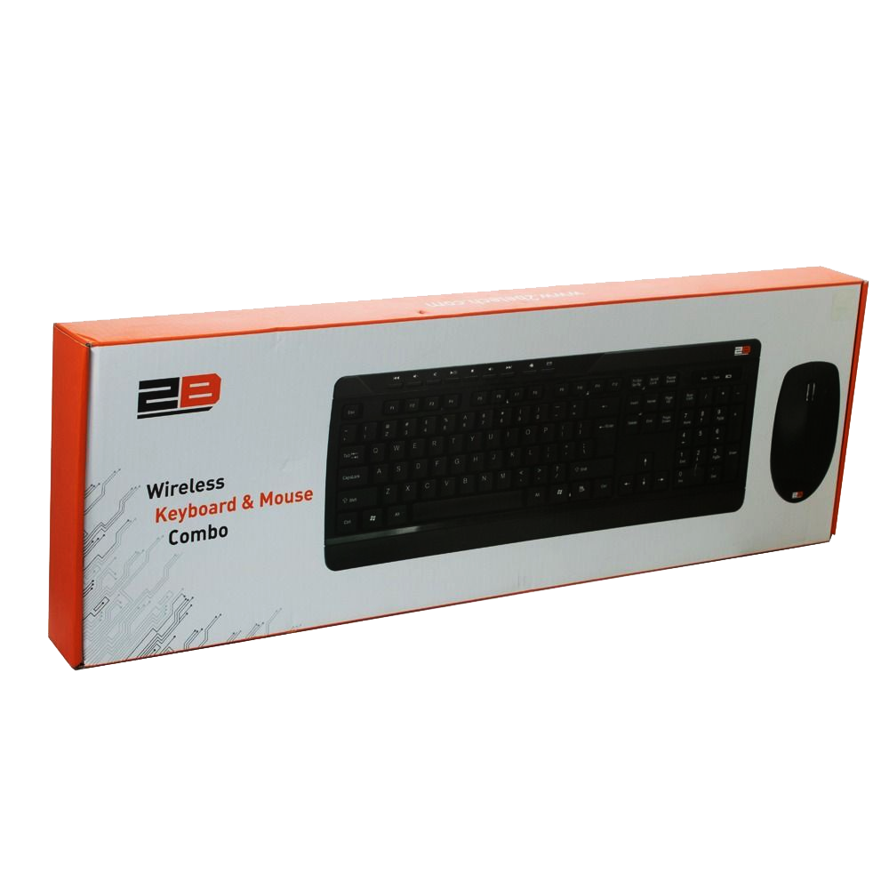 Keyboard + Mouse Wireless 2B KB443