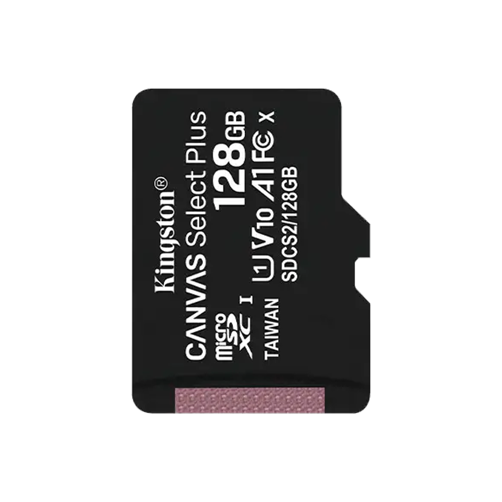 Kingston Canvas Select Plus 128GB Class 10 microSD Memory Card