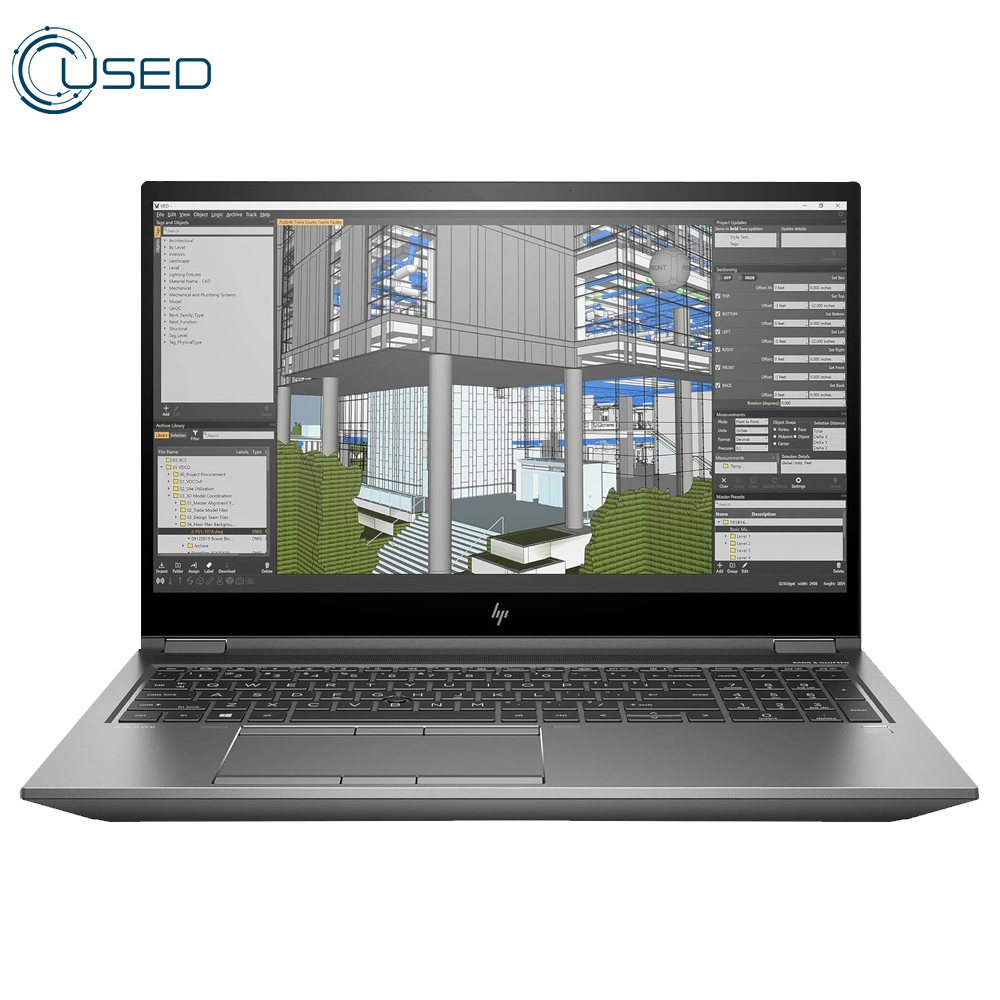 Laptop Used Workstation HP ZBook Fury 15 G7 (I7/10850H - 32G DDR4 - 512g M.2 NVMe - Quadro T2000 4G DDR6 - Cam - 15.6 Inch)