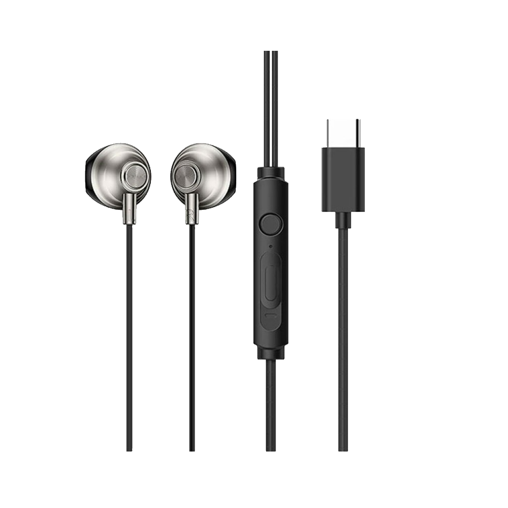 Lanex LE19 Type-C Wired Earphones - Black