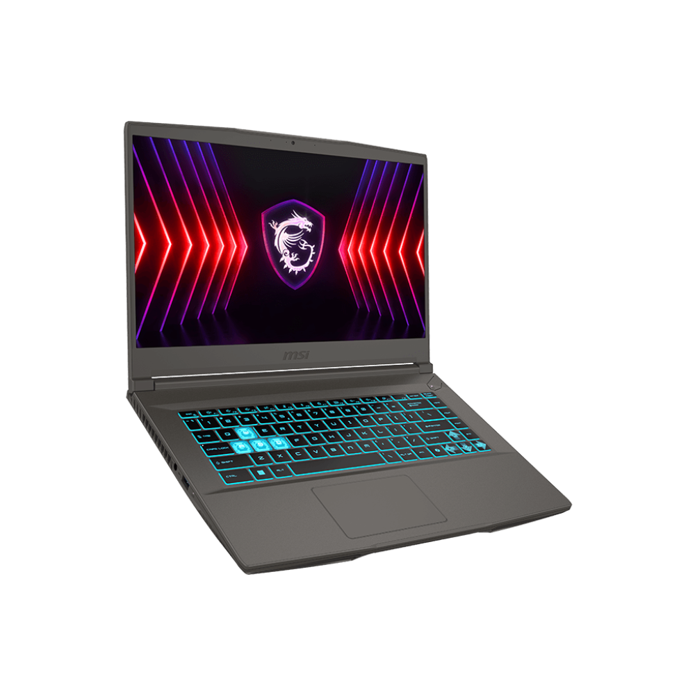 MSI Thin 15 B12VE-1486XEG Laptop (Intel Core i5/12450H - 8GB Ram DDR4 - 512GB M.2 NVMe - Nvidia RTX4050 6G DDR6 - 15.6 Inch FHD IPS 144Hz) - Gray