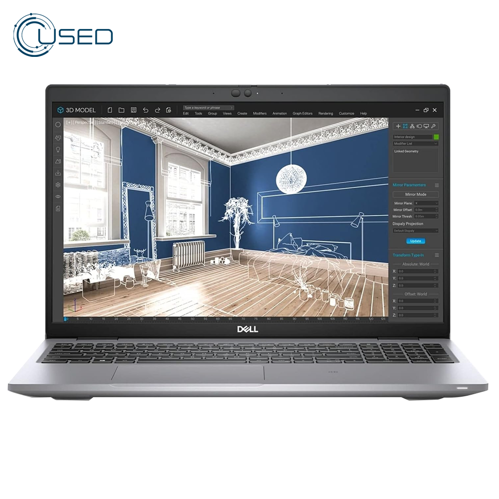 Laptop Used Dell Precision 3560 (I7/1165G7 - 16g DDR4 - 512g M.2 NVMe - Nvidia T500 2G DDR6 - Cam - Touch 15.6 Inch)