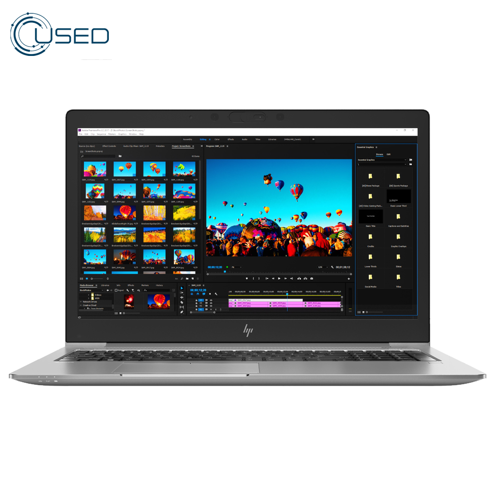 Laptop Used HP ZBook 15U G5 (i5/7200U - 8GB DDR4 - 256GB M.2 NVME - Radeon PRO WX3100 2G DDR5 - Cam - 15.6 Inch)