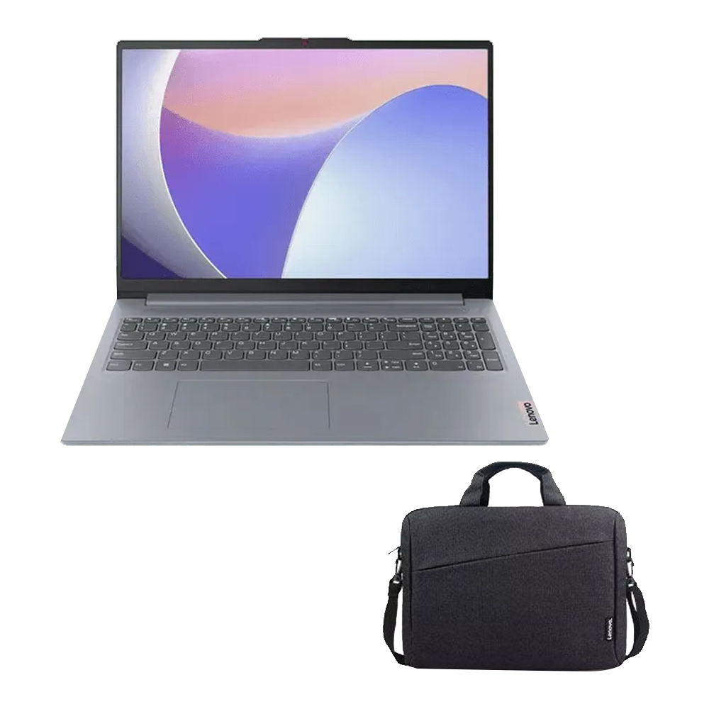 Lenovo IdeaPad Slim 3 15IRH8 Laptop (Intel Core i5/13420H - 16G DDR5 - 512G M.2 NVMe - Intel UHD Graphics -15.6 Inch FHD IPS - Lenovo T210 Bag) - Arctic Grey