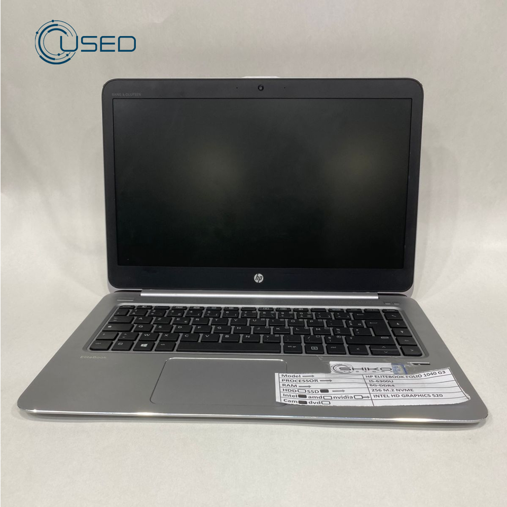 Laptop Used HP EliteBook Folio 1040 G3 (i5/6300U - 8G DDR4 - 256G M.2 - Intel HD Graphics 520 - Cam - 14.0 Inch)
