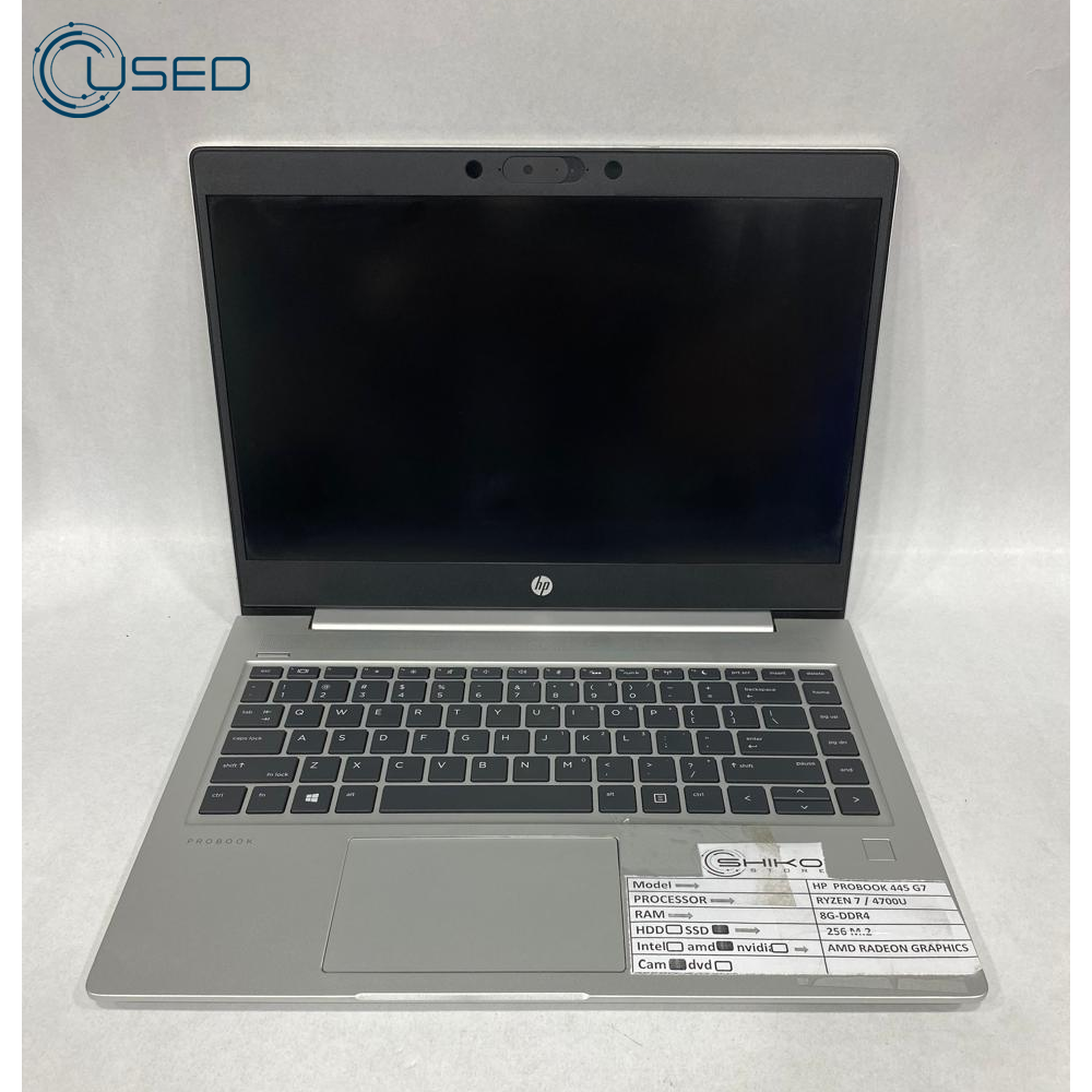 Laptop Used HP ProBook 445 G7 (Ryzen 7/4700U - 8G DDR4 - 256G M.2 NVMe - AMD Radeon Graphics - Cam - 14.0 Inch)